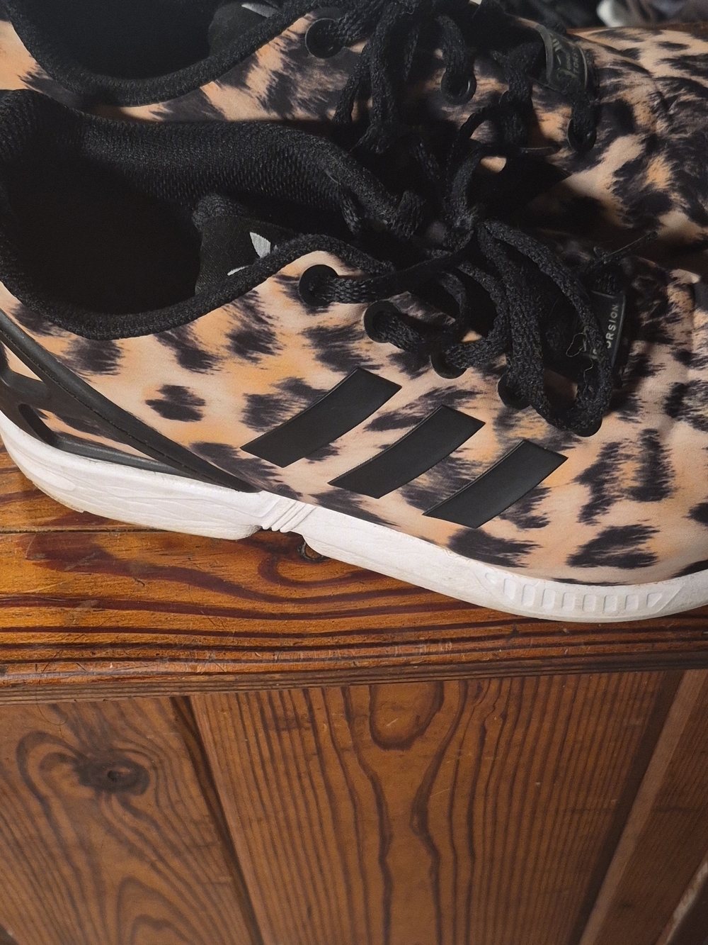 adidas Women's Leopard Print Running Shoes - Black/Tan